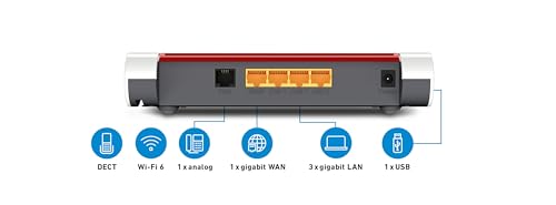 AVM FRITZ! Box 4050 – Wi-Fi 6 Dual-Band Router mit Mesh, DECT & Medienserver – Produktansicht 8