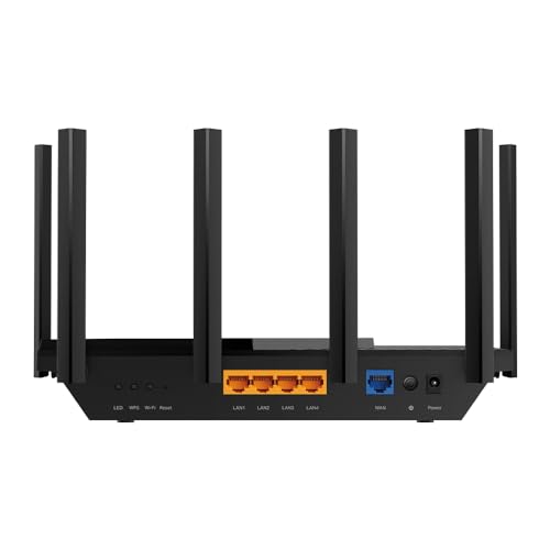 TP-Link Archer AXE75 Tri-Band WiFi 6E Router – AX5400, Gigabit-Ports, USB 3.0, WPA3-Sicherheit – Produktansicht 6