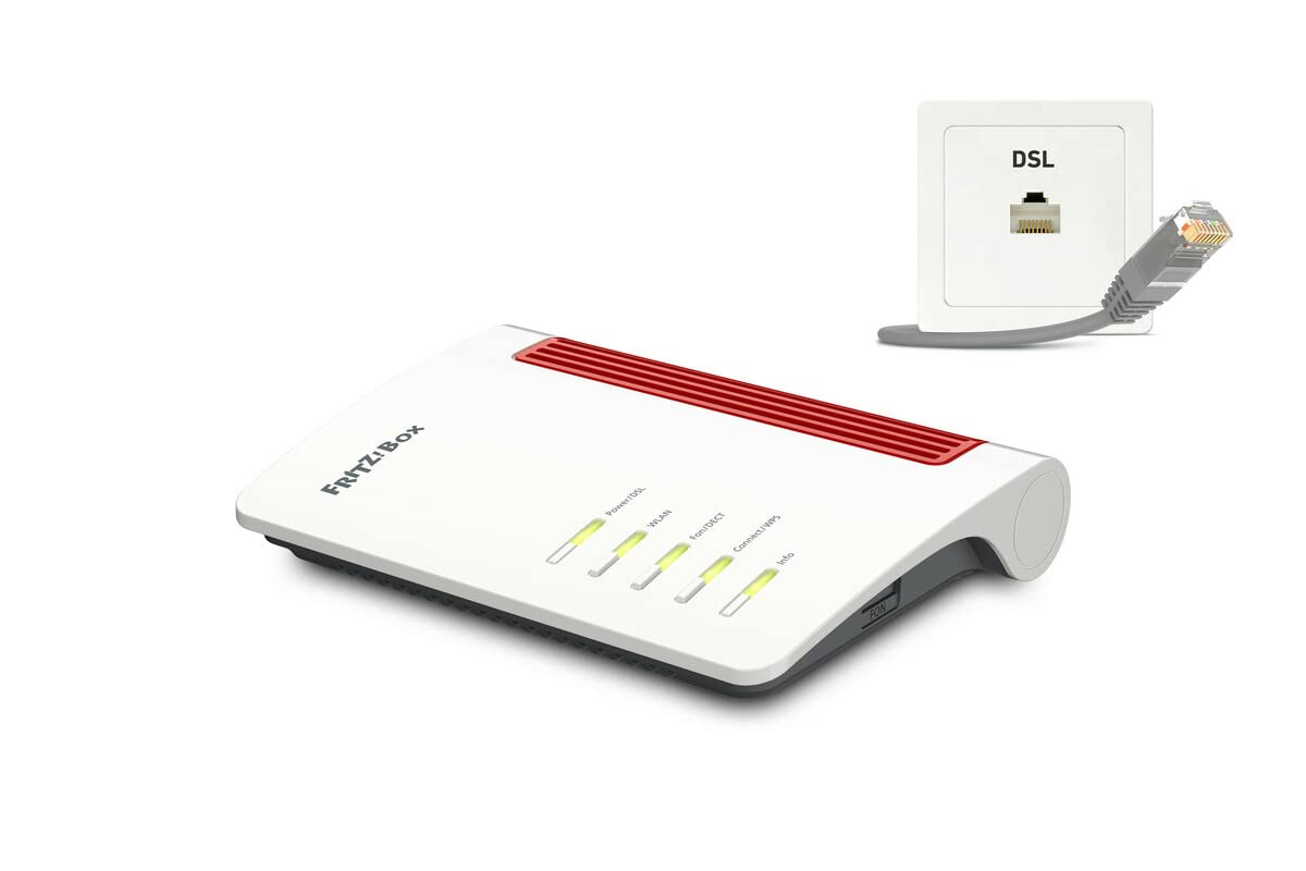FRITZ! Box 7530 AX International – Wi-Fi 6 DSL Router mit Mesh & DECT-Basis – Produktansicht 6