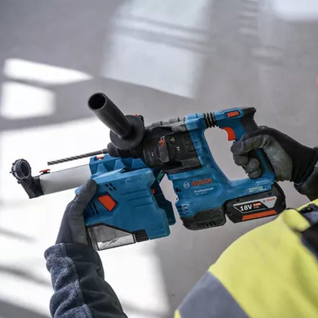 Bosch Professional 18 V System Akku Bohrhammer GBH 18 V-22 (mit SDS plus, inkl. 2x 4,0 Ah Akku, Schnellladegerät GAL 18 V-40,