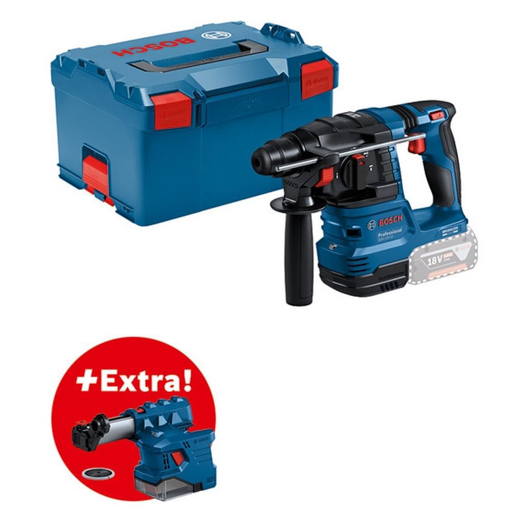 Bosch Professional 18 V System Akku Bohrhammer GBH 18 V-22 (mit SDS plus, inkl. 2x 4,0 Ah Akku, Schnellladegerät GAL 18 V-40,