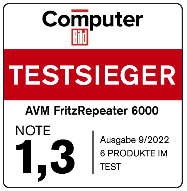 FRITZ!Repeater 6000 – Wi-Fi 6 Tri-Band Repeater mit 2.5G LAN – Produktansicht 3