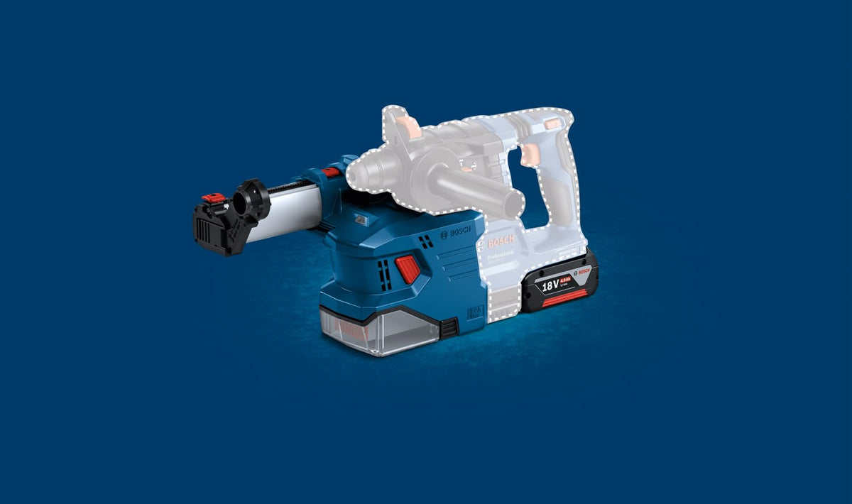 Bosch Professional 18 V System Akku Bohrhammer GBH 18 V-22 (mit SDS plus, inkl. 2x 4,0 Ah Akku, Schnellladegerät GAL 18 V-40,
