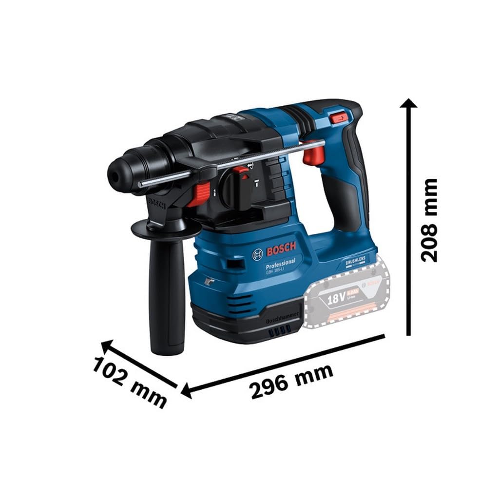 Bosch Professional 18 V System Akku Bohrhammer GBH 18 V-22 (mit SDS plus, KickBack Control und Vibration Control, inkl. GDE 1