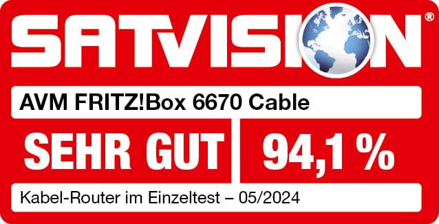 AVM FRITZ! Box 6670 Cable Router – DOCSIS 3.1 Modem, WiFi 7, 2.5G LAN, Zigbee-Integration – Produktansicht 2