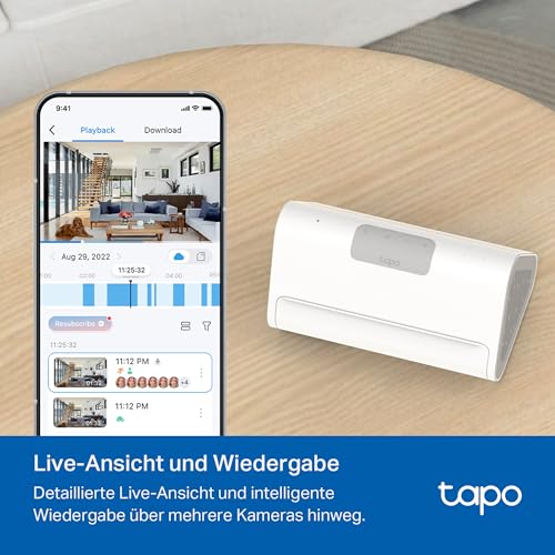 TP-Link Tapo H500 HomeBase – Smart Hub mit 16GB Speicher, erweiterbar auf 16TB – Produktansicht 7