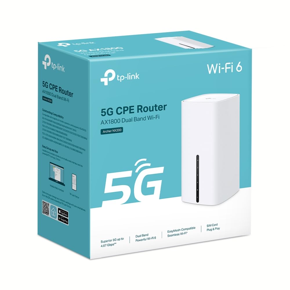 TP-Link Archer NX200 – LTE Wi-Fi 6 Router AX1800 mit SIM-Slot & Gigabit-Ports – Produktansicht 2