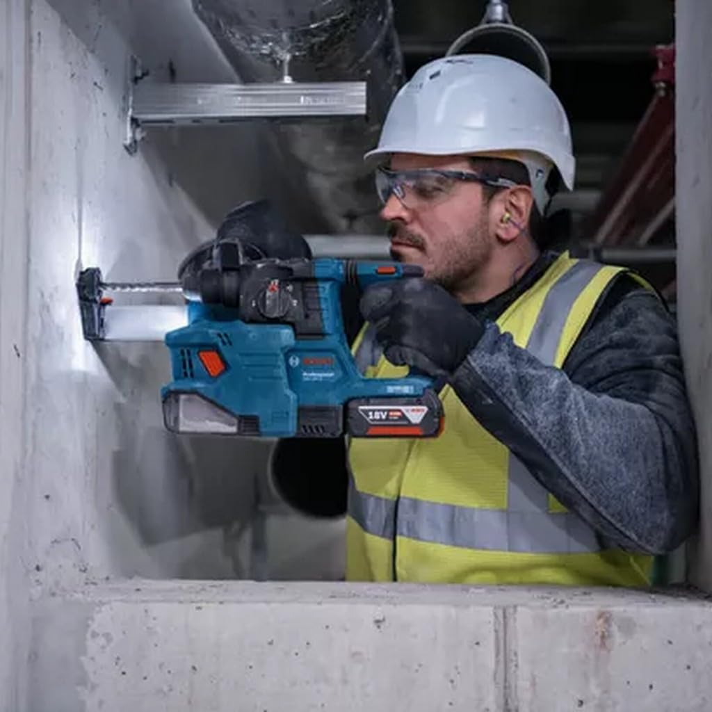Bosch Professional 18 V System Akku Bohrhammer GBH 18 V-22 (mit SDS plus, KickBack Control und Vibration Control, inkl. GDE 1