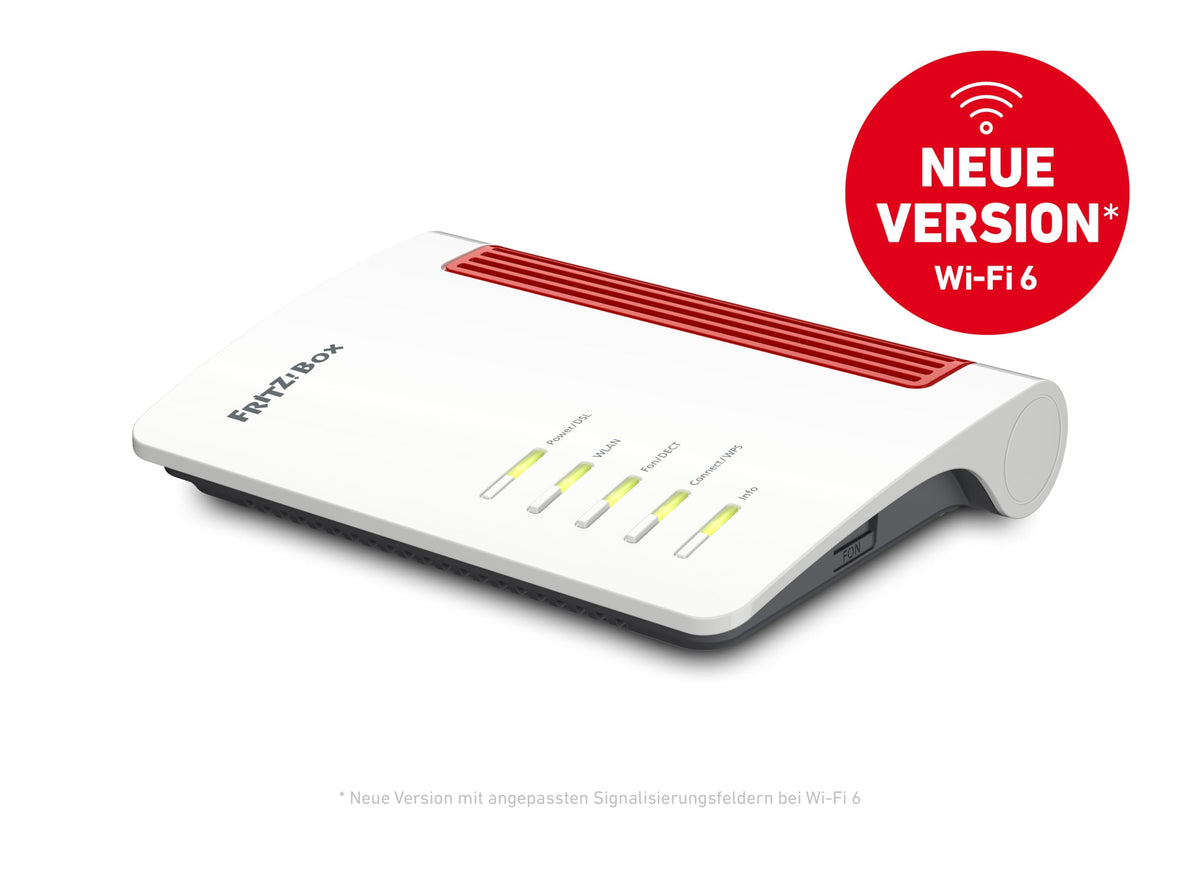 FRITZ! Box 7530 AX International – Wi-Fi 6 DSL Router mit Mesh & DECT-Basis – Produktansicht 7