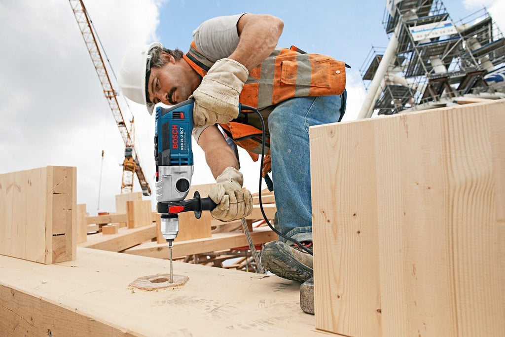 Bosch Professional Schlagbohrmaschine GSB 21-2 RCT (Bohr-Ø in Beton: 13-22 mm, 1300 Watt, inkl. Schnellspannbohrfutter 13 mm,
