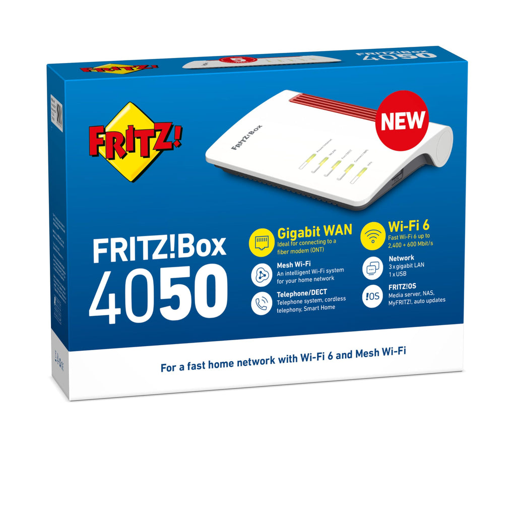 AVM FRITZ! Box 4050 – Wi-Fi 6 Dual-Band Router mit Mesh, DECT & Medienserver – Produktansicht 5