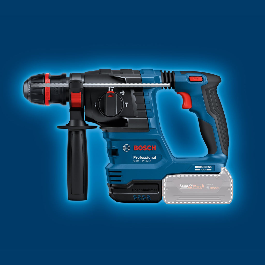 Bosch PRO 18 V System Akku-Bohrhammer GBH 18 V-22 X (inkl. L-BOXX 136) – Produktansicht 7