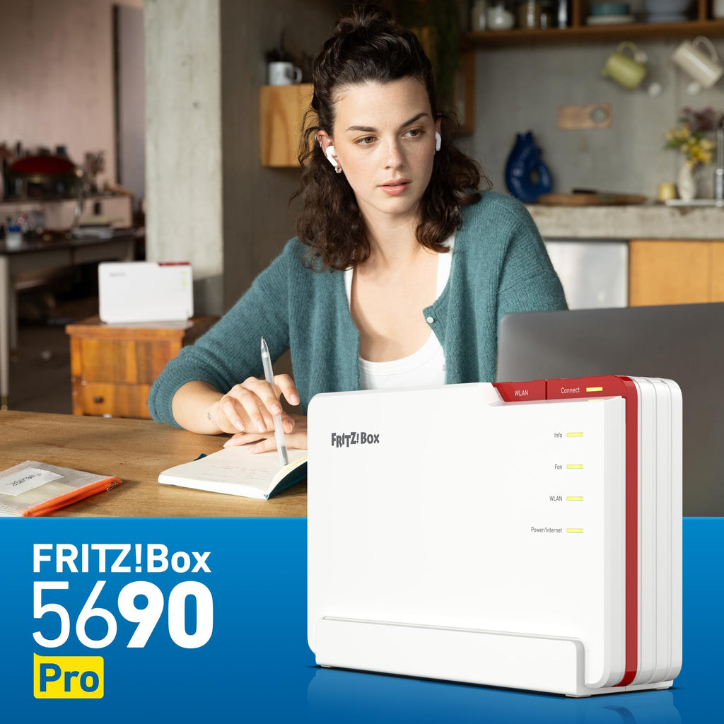 FRITZ! Box 5690 Pro – Premium WLAN Router mit Wi-Fi 7, Glasfaser & DSL – Produktansicht 5