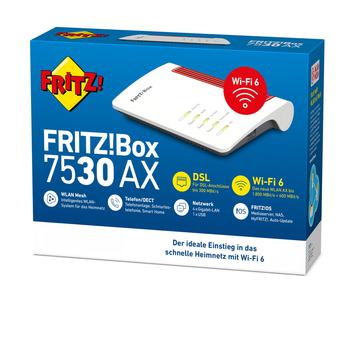 FRITZ! Box 7530 AX – WLAN Router mit Wi-Fi 6, VDSL Supervectoring & Mesh – Produktansicht 6