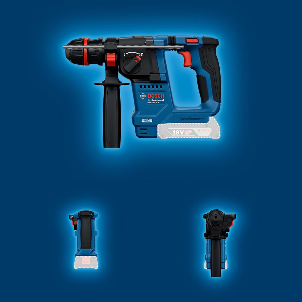 Bosch PRO 18 V System Akku-Bohrhammer GBH 18 V-18 X (ONECHUCK, inkl. L-BOXX 136) – Produktansicht 7