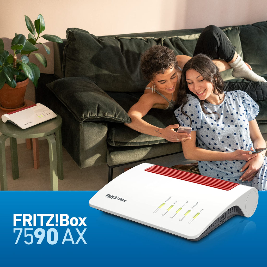 FRITZ! Box 7590 AX – Wi-Fi 6 DSL-Router mit Mesh, DECT-Basis & Supervectoring – Produktansicht 4
