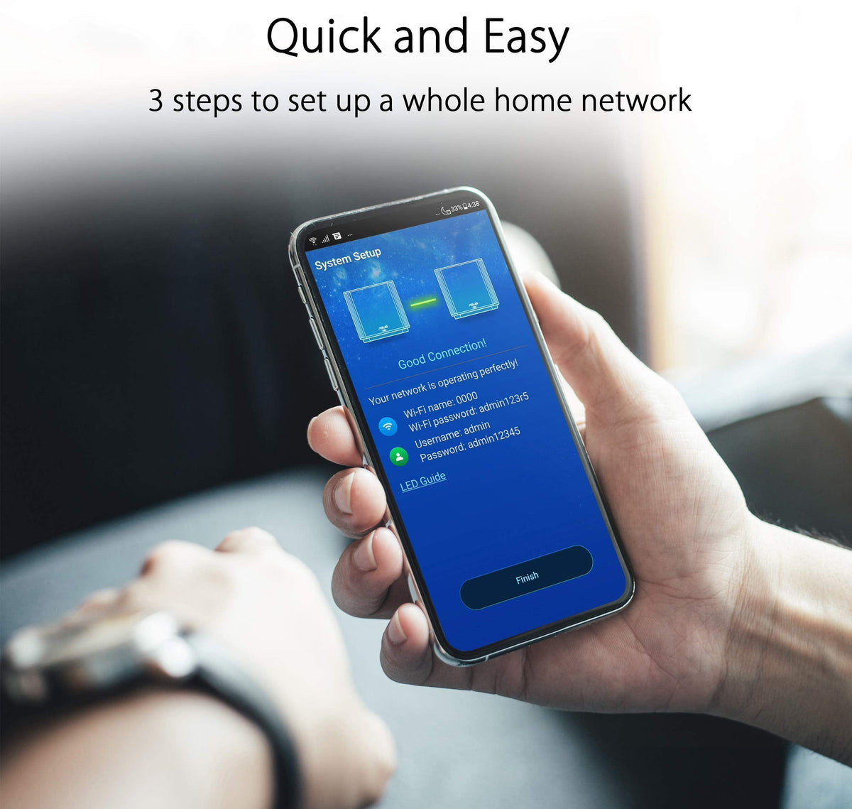ASUS ZenWiFi XT8 AX6600 WiFi 6 Mesh System – 2er-Set, AiMesh, 2.5G WAN & AiProtection – Produktansicht 3