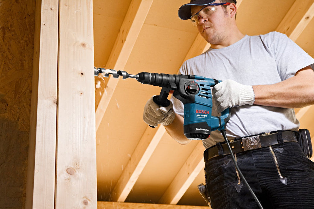 Bosch Professional Bohrhammer GBH 3-28 DFR mit SDS-plus, Schnellspannbohrfutter und Handwerkerkoffer – Produktansicht 5