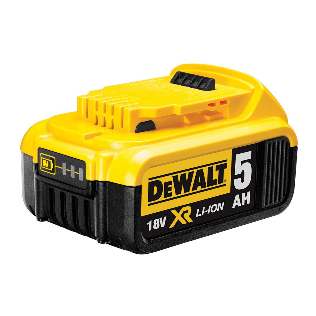 DeWalt DCB184X5 18 V 5 Ah Li-Ion XR Schiebeakku im 5er-Pack – Produktansicht 2