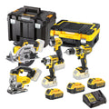 DeWalt DCK550M3T-GB 18 V XR 5 teilig Akku Tool Kit inkl. 3x 4,0 Ah Akkus – Produktansicht 1