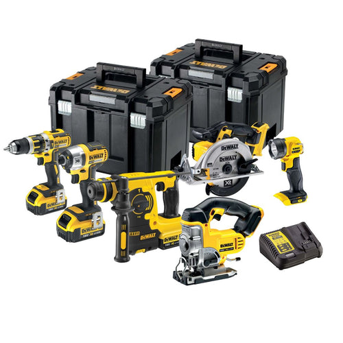 DeWalt DCK699M3T 18 V XR Akku 6 teilig Elektrowerkzeug-Set inkl. 3x 4,0 Ah Akkus – Produktansicht 1