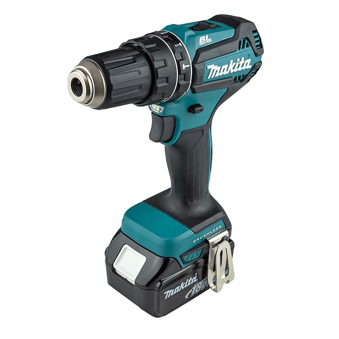 Makita DLX3116TJ 18 V LXT Akku Dreierset DHP485, DRT50 & DKP180 inkl. 2x 5,0 Ah Akkus – Produktansicht 3