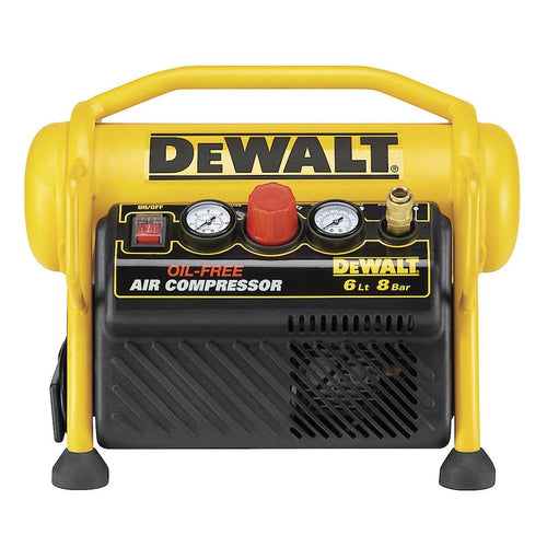 DeWalt DPC6MRC-GB 230 V 1.5Hp Mini-Luftkompressor mit Schutzrahmen 6 Liter – Produktansicht 2