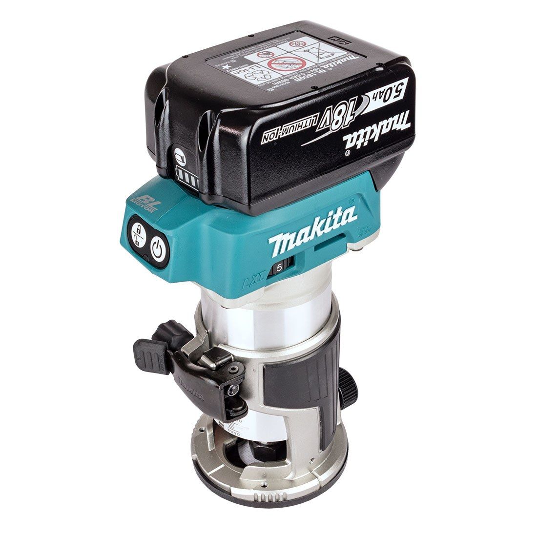 Makita DLX3116TJ 18 V LXT Akku Dreierset DHP485, DRT50 & DKP180 inkl. 2x 5,0 Ah Akkus – Produktansicht 4
