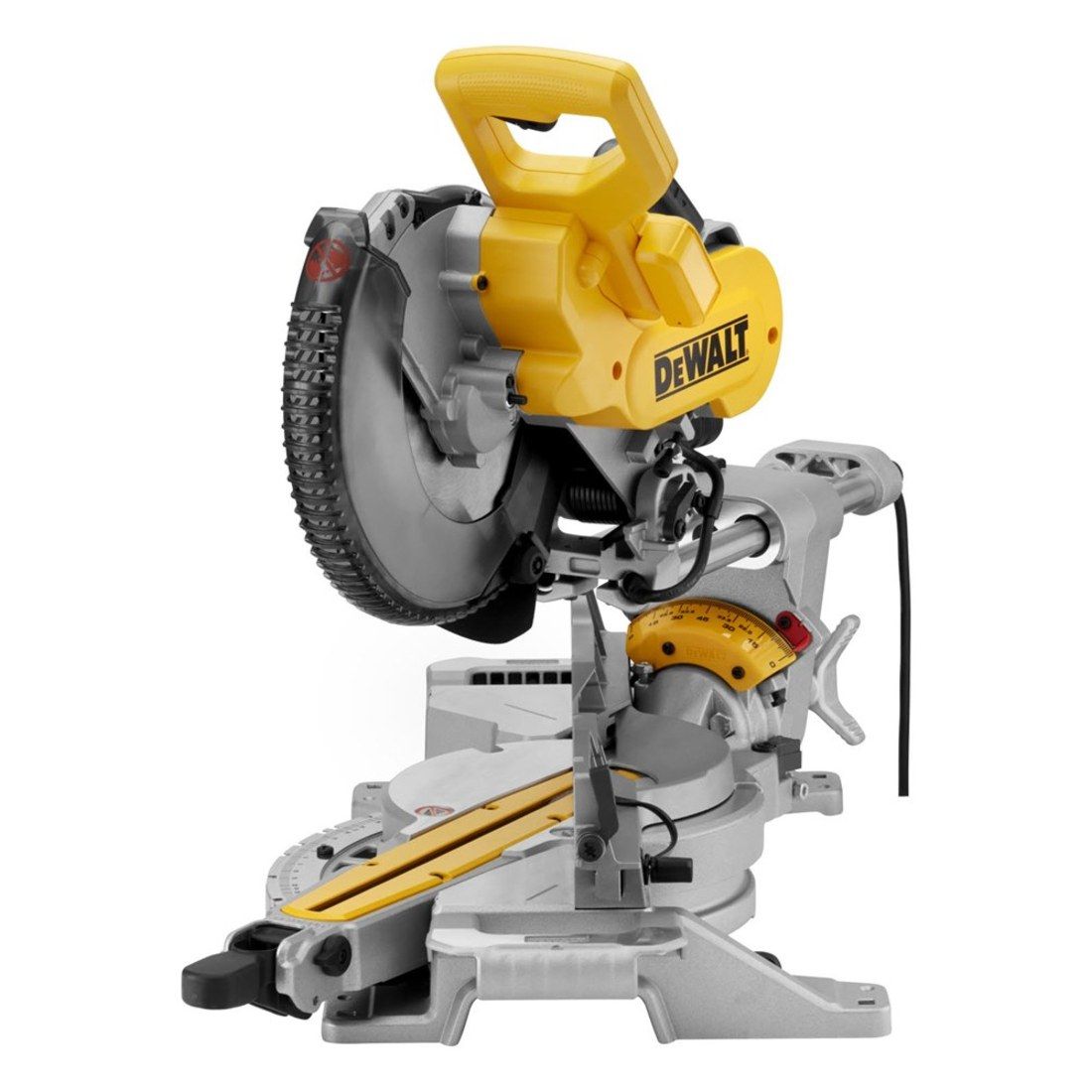 DeWalt DWS727 250 mm beidseitig neigbare Slide Gehrungssäge mit XPS – Produktansicht 4