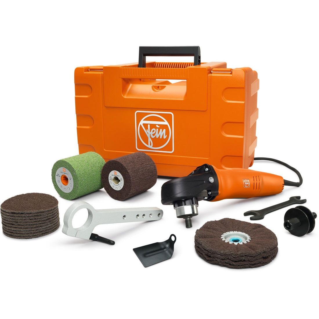Fein WPO 14-25 E SS Stainless Steel Poliermaschine Starterset 1200w – Produktansicht 1