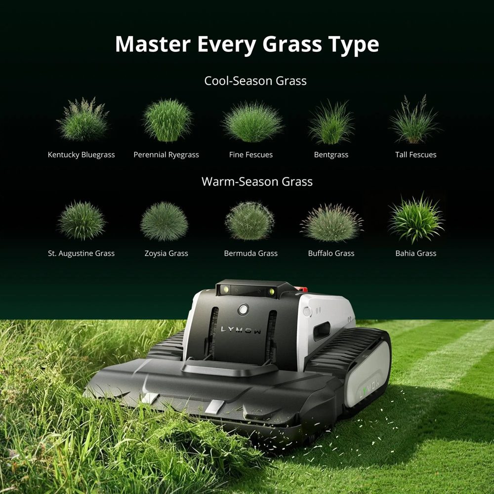 Lymow One Plus 5A Mähroboter mit Raupenantrieb – Produktansicht 4
