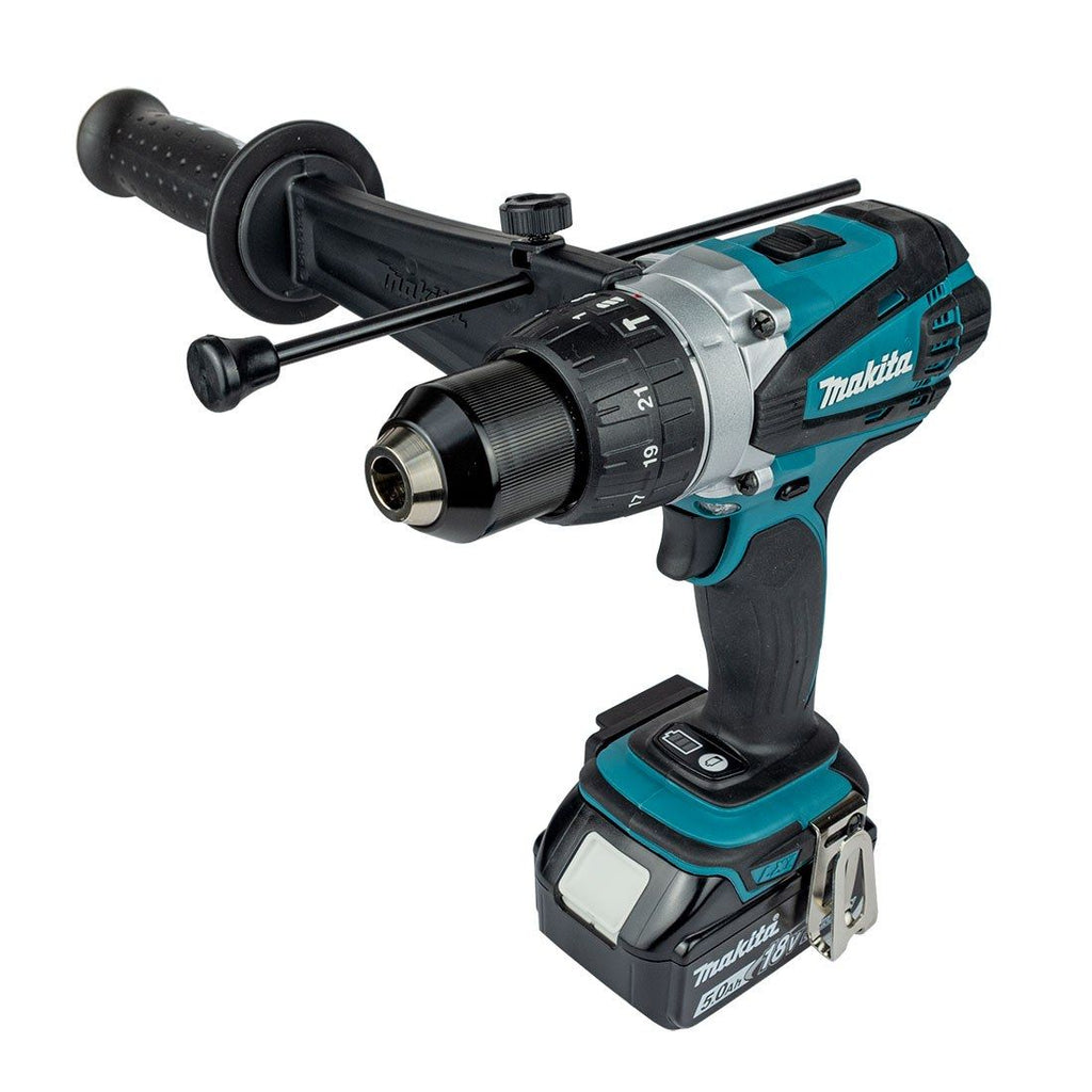 Makita DLX2145TJ 18 V Akku Doppelset DHP458 Schlagbohrschrauber & DTD152 Schlagschrauber inkl. 2x 5,0 Ah Akkus – Produktansic