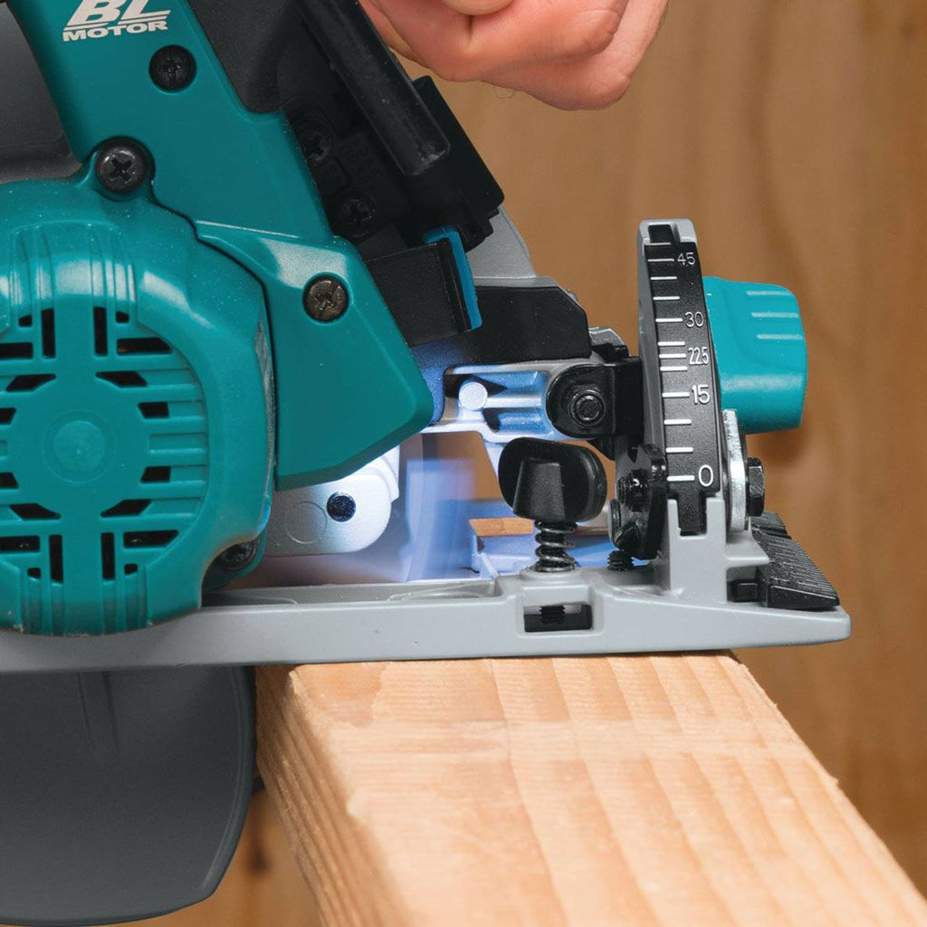 Makita DHS680ZJ 18 V LXT bürstenlos Handkreissäge 165 mm ohne Akku und Ladegerät im Makpac Transportkoffer – Produktansicht 8