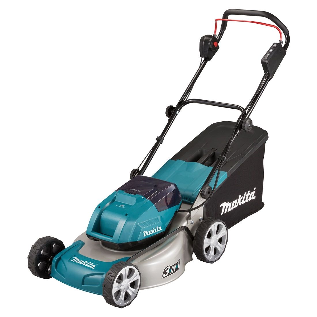 Makita DLM460Z Twin 18 V LXT bürstenlos 36 V Rasenmäher 460 mm ohne Akku und Ladegerät – Produktansicht 1