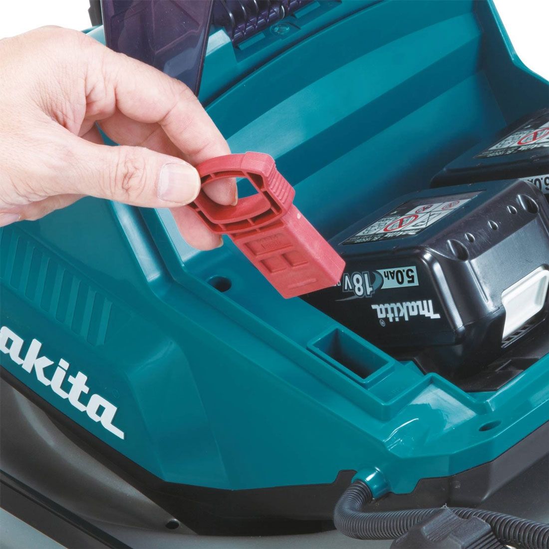 Makita DLM460Z Twin 18 V LXT bürstenlos 36 V Rasenmäher 460 mm ohne Akku und Ladegerät – Produktansicht 4