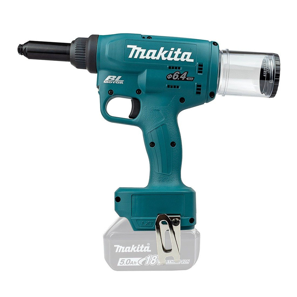 Makita DRV250Z 18 V LXT bürstenlos 30 mm Nietgerät ohne Akku und Ladegerät – Produktansicht 6