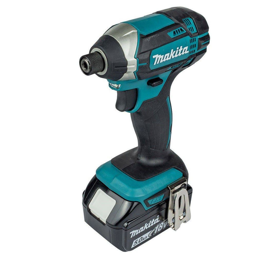 Makita DLX2145TJ 18 V Akku Doppelset DHP458 Schlagbohrschrauber & DTD152 Schlagschrauber inkl. 2x 5,0 Ah Akkus – Produktansic