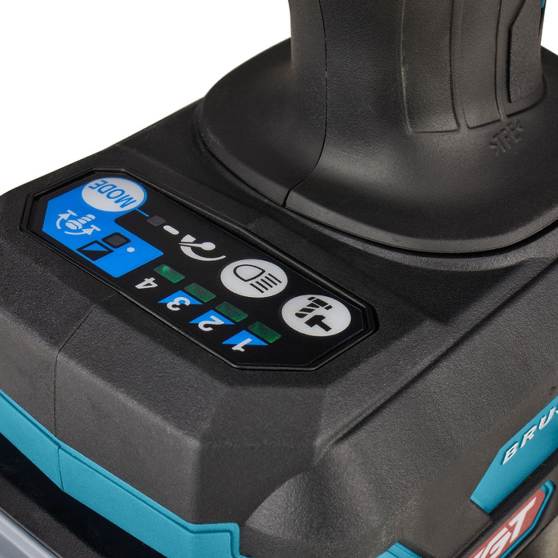 Makita TW008GD201 40 V Max XGT bürstenlos 1/2" Schlagschrauber inkl. 2x 2,5 Ah Akkus – Produktansicht 5